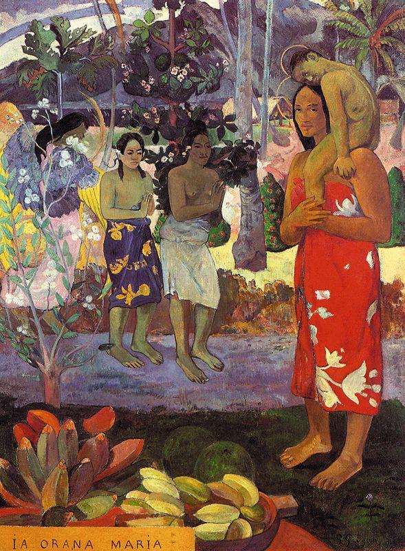 Paul Gauguin Hail Mary oil painting picture